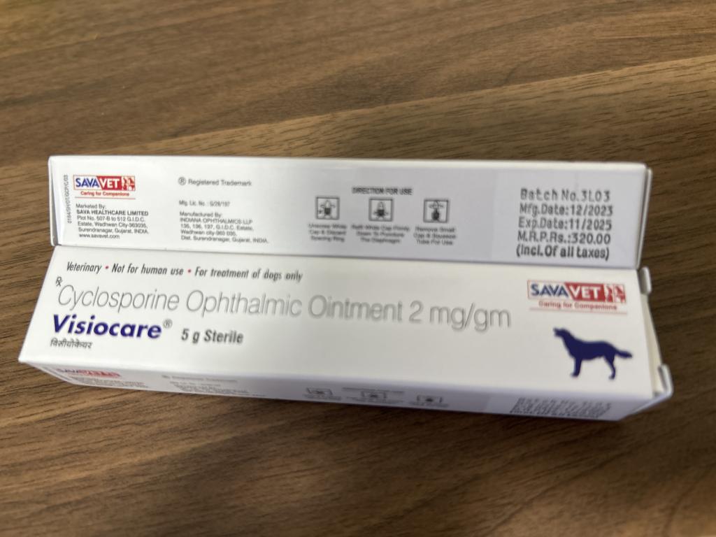 SAVAVET Visiocare 犬用眼軟膏 5g 3本セット ヴィジョケア眼軟膏[オプティミューン同成分]レビュー｜犬猫ペットのお