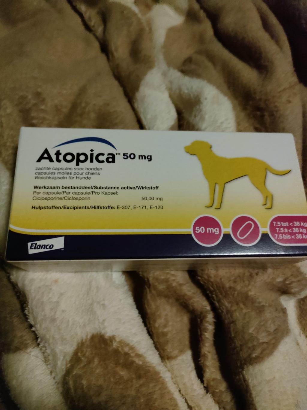 アトピカ50mg（7.5～36kg用）通販｜アトピー・アレルギー治療薬｜犬